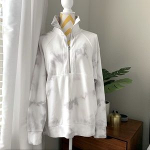 VS PINK Half Zip Tie Dye Sweatshirt Size XSmall